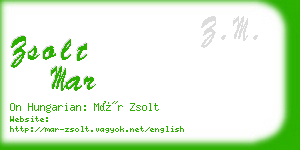 zsolt mar business card